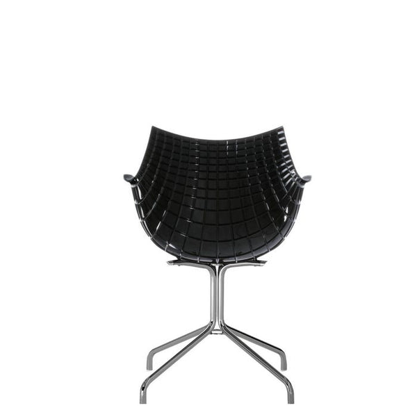 Chaise de bureau Meridiana — Black, chrome