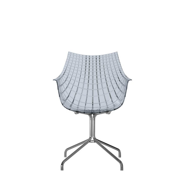Chaise de bureau Meridiana — Smoky grey, chrome