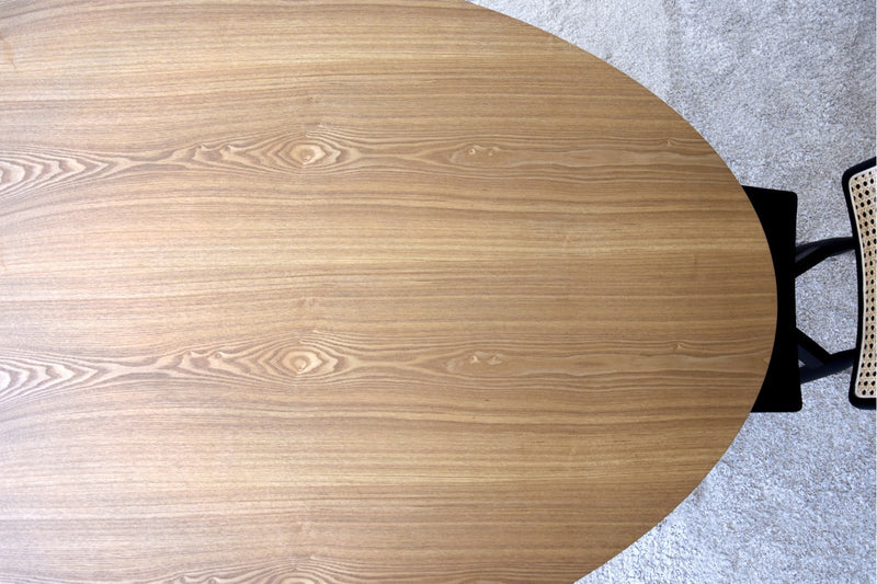 Table à manger Ovale — Frêne naturel