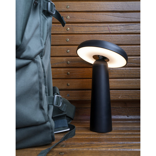 Lampe autonome sur batterie Mush-Mush — Noir