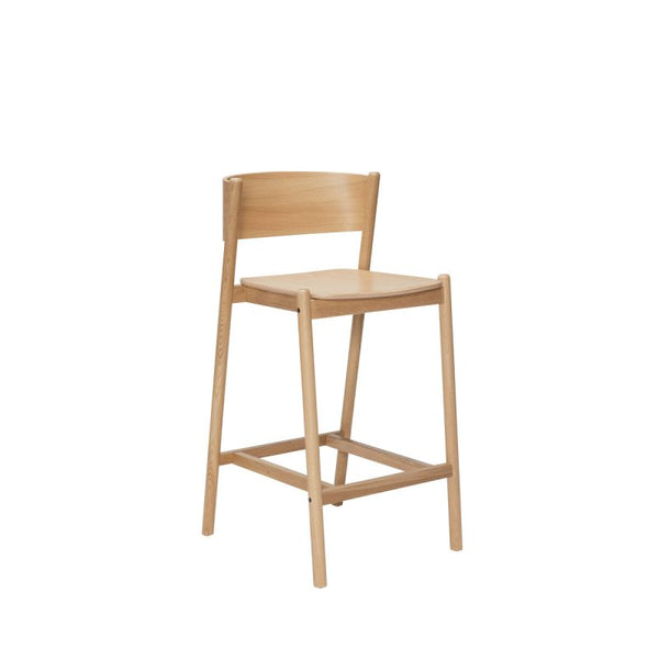 Tabouret de bar OBLIQUE — Naturel