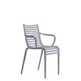 Chaise Pip-e avec accoudoirs — Lavender grey