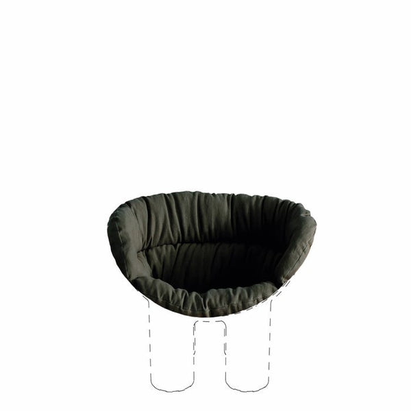 Coussin Cushion roly poly armchair — Dark grey