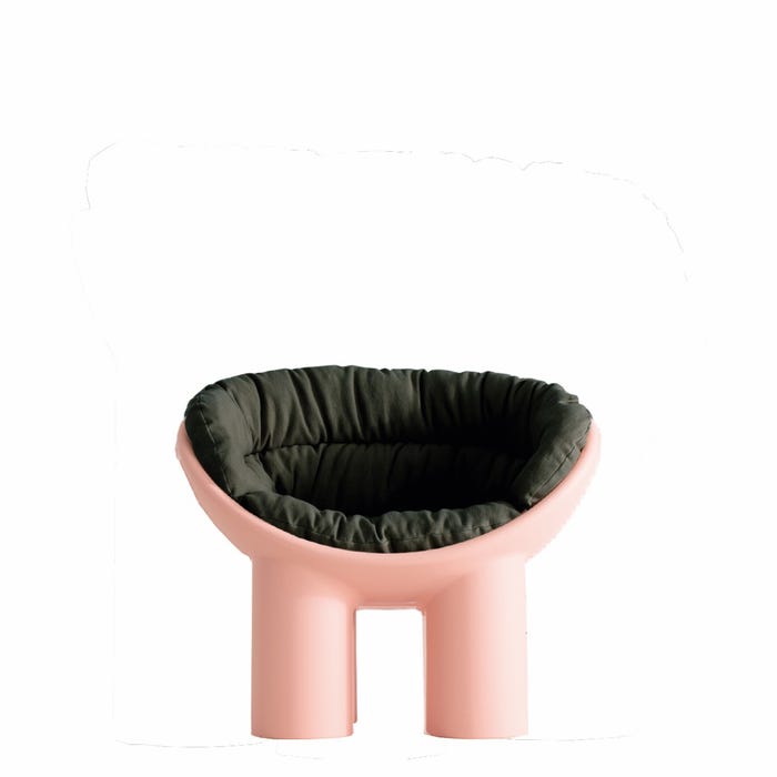 Coussin Cushion roly poly armchair — Dark grey