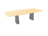 Table Essens - piétement elliptique G49 — Plateau chêne 260x120