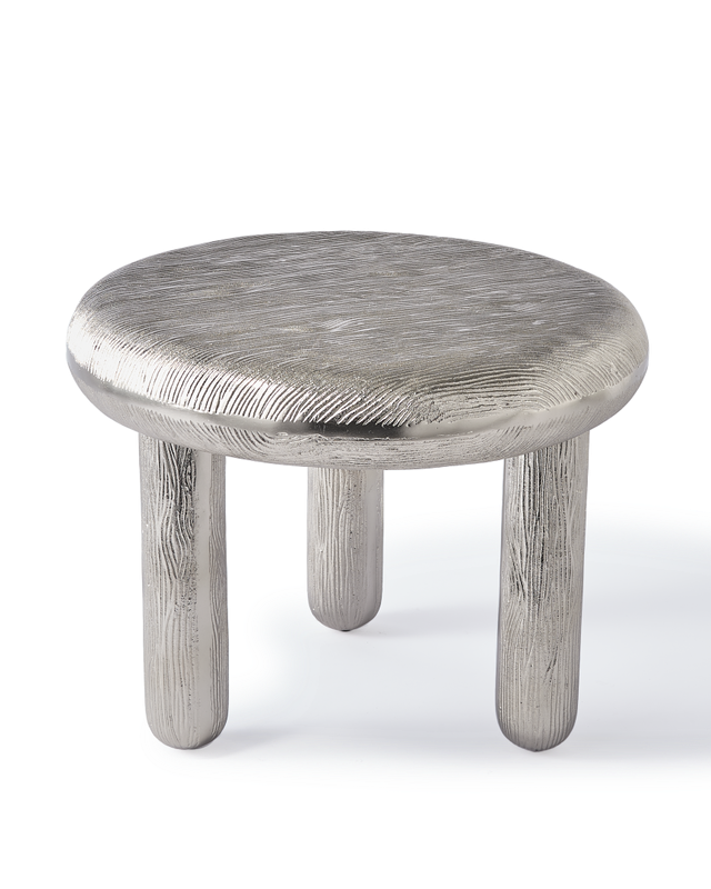 Table d'appoint Thick Disk — Argent