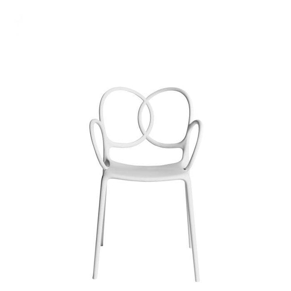 Chaise Sissi avec accoudoirs — White (green collection)