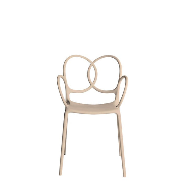 Chaise Sissi avec accoudoirs — Pink