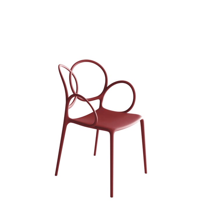 Chaise Sissi avec accoudoirs — Red