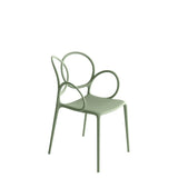 Chaise Sissi avec accoudoirs — Green