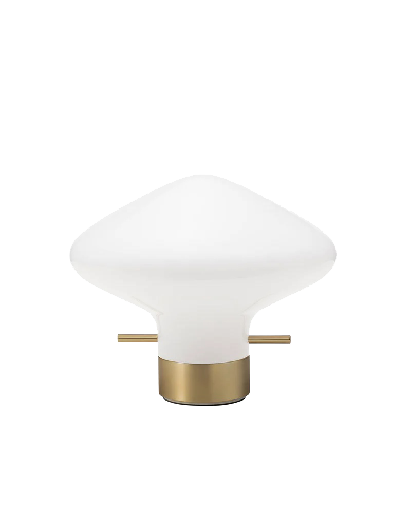 Lampe de table Repose — Blanc & laiton