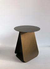 Table d'appoint Youmy — Ronde symétrique bronze anodique