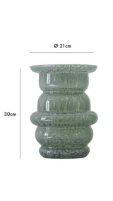 Vase en verre soufflé Le Dôme — Ambre