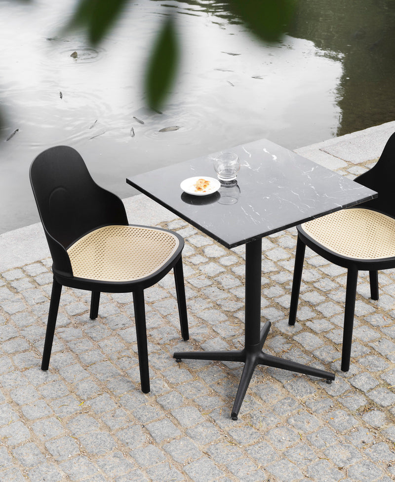 Table de diner Allez 70cm 4L — Marbre Noir