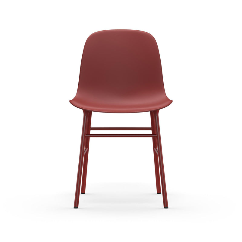 Chaise Form en acier — Rouge