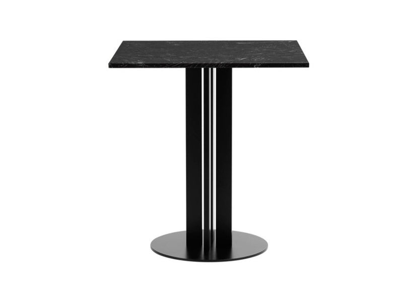 Table de diner Scala café 75cm — Marbre Noir