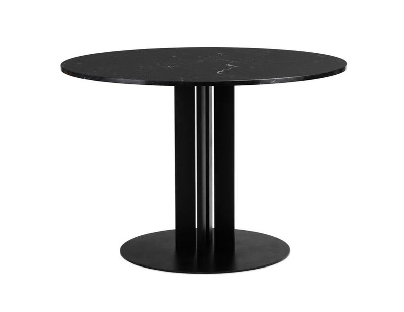 Table de diner Scala 110cm — Marbre Noir