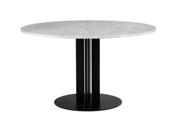Table de diner Scala 130cm — Marbre blanc