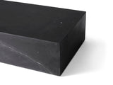 Table basse en marbre Plinth — Low noir