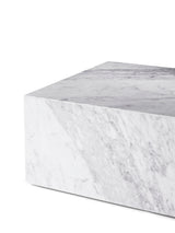 Table basse en marbre Plinth — Low blanc