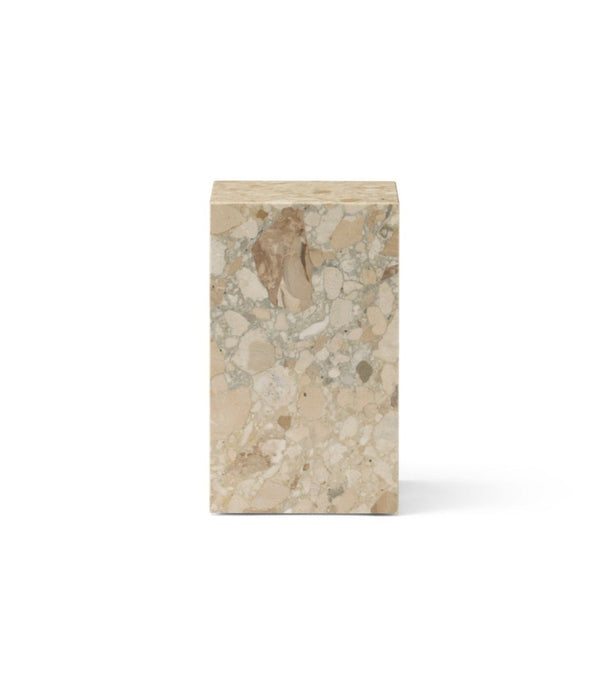 Table Plinth en marbre — Tall Sable