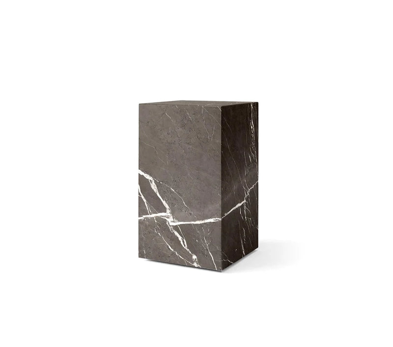 Table Plinth en marbre — Tall Gris