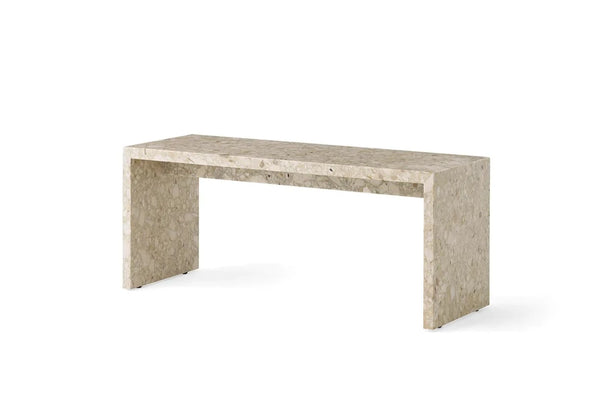 Table basse en marbre Bridge Plinth — Sable