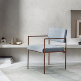Chaise accoudoirs Cube — Gris Ice
