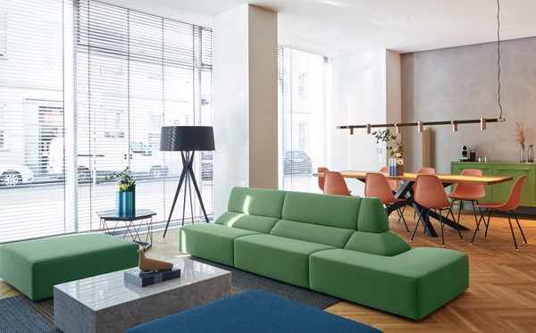 Canapé d'angle Layout — Vert