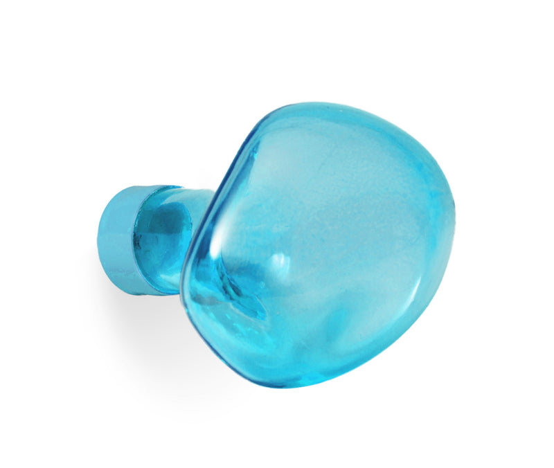 Patère Bubble — Bleu transparent