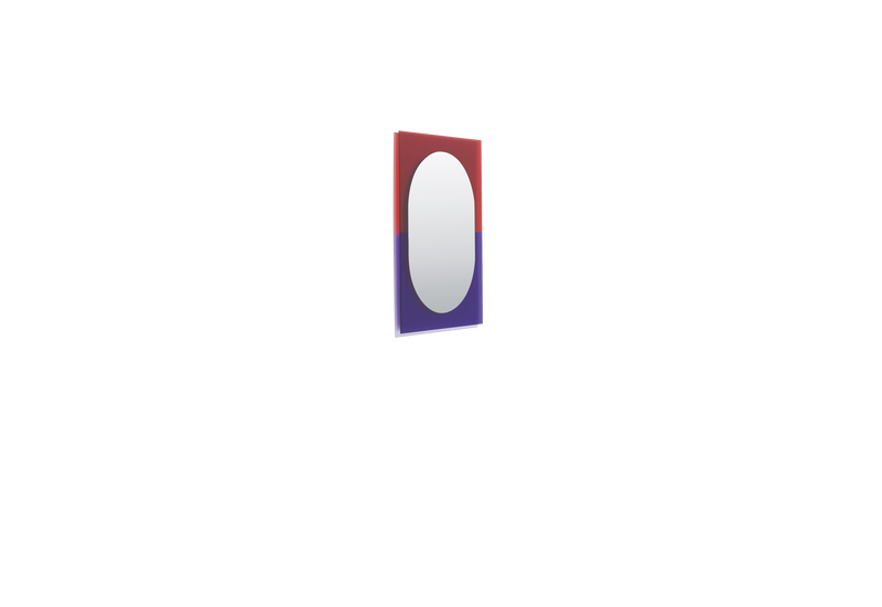 Miroir Wander Moyen — Violet & Rouge-Brun