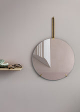 Miroir Rond Ø 70cm — Or