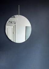 Miroir Rond Ø 70cm — Argent
