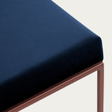 Chaise Cube 55 - Velvet Line — Copper & Navy Blue