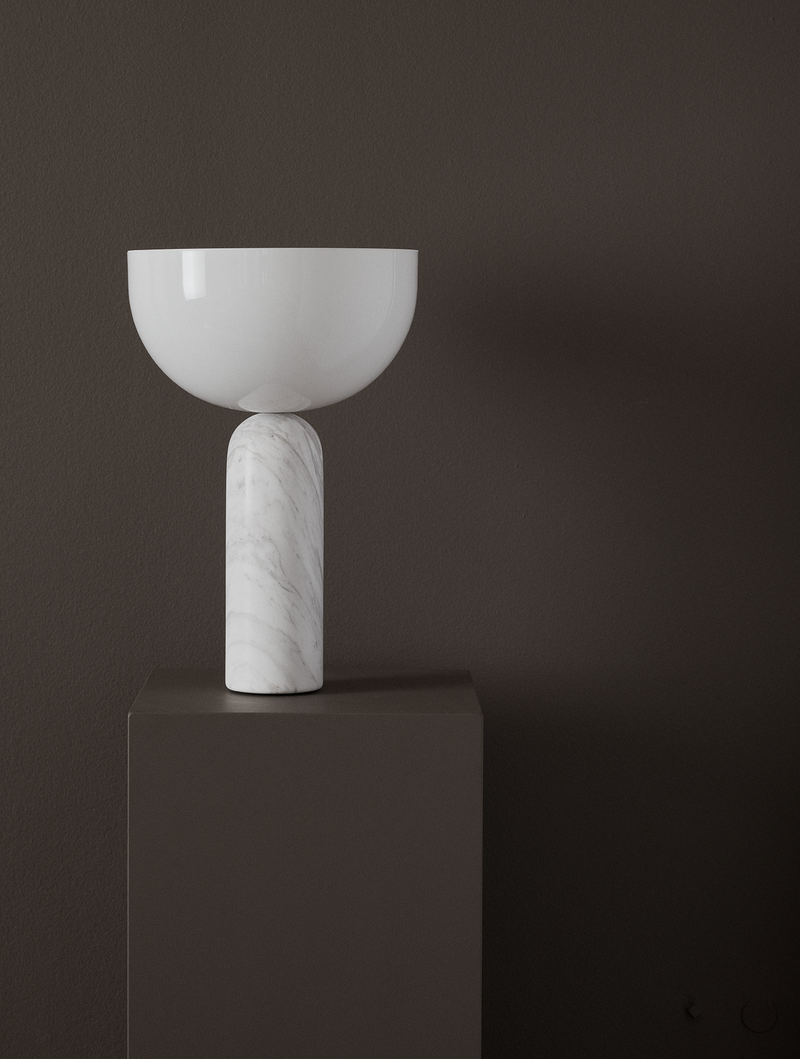 Lampe de table Kizu — White Marble w. White Acrylic