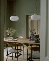 Table de diner Florence rectangulaire — Natural Oak w. Black Frame