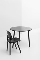 Table ronde Paddle 120cm — Chêne noir