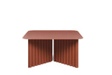 Table basse Plec rectangulaire - medium — Acier Terracotta