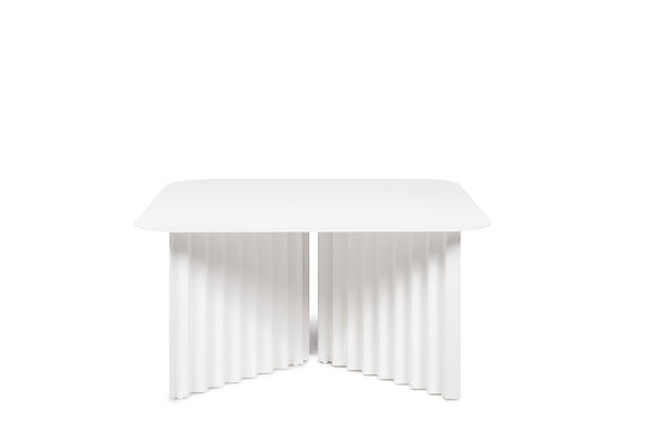 Table basse Plec rectangulaire - medium — Acier Blanc