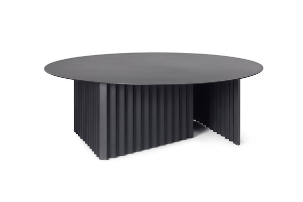 Table basse Plec ronde - large — Acier Noir