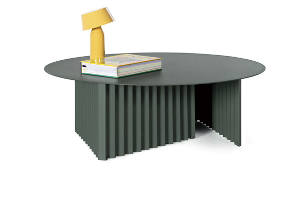 Table basse Plec ronde - large — Acier Vert