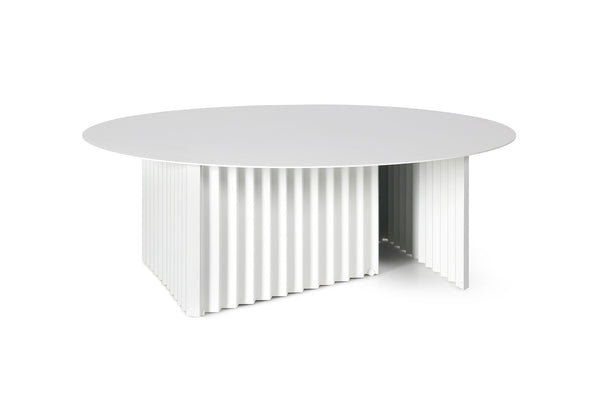 Table basse Plec ronde - large — Acier Blanc