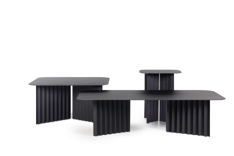 Table basse Plec rectangulaire - small — Acier noir