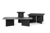 Table basse Plec rectangulaire - small — Marbre noir