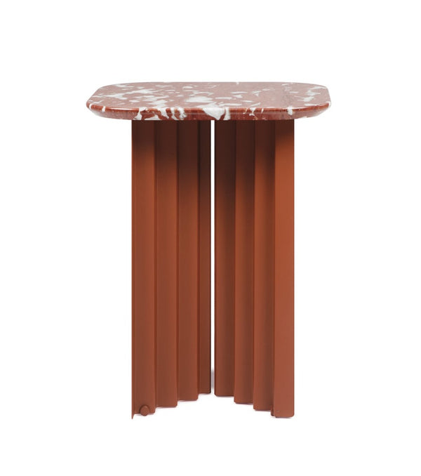 Table basse Plec rectangulaire - small — Marbre rouge