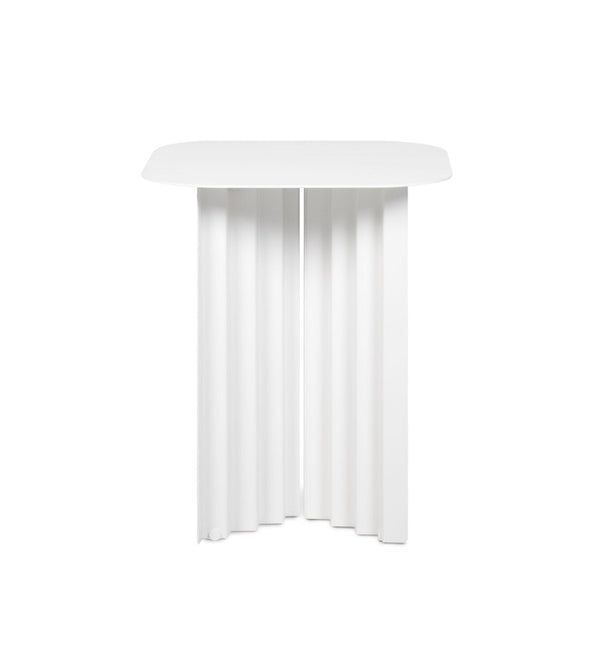 Table basse Plec rectangulaire - small — Acier blanc