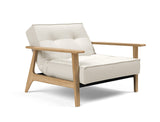 Fauteuil SPLITBACK Frej oak — 531 Bouclé Off White