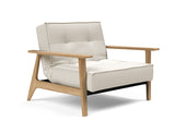 Fauteuil SPLITBACK Frej oak — 531 Bouclé Off White