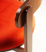 Chaise Moulin — barcelona paprika, beech and plywood 056-3