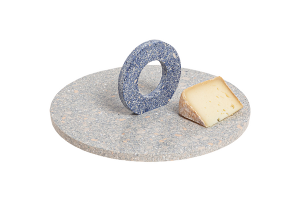 Plateau à fromage Otto en céramique recyclée — Bleu/Gris
